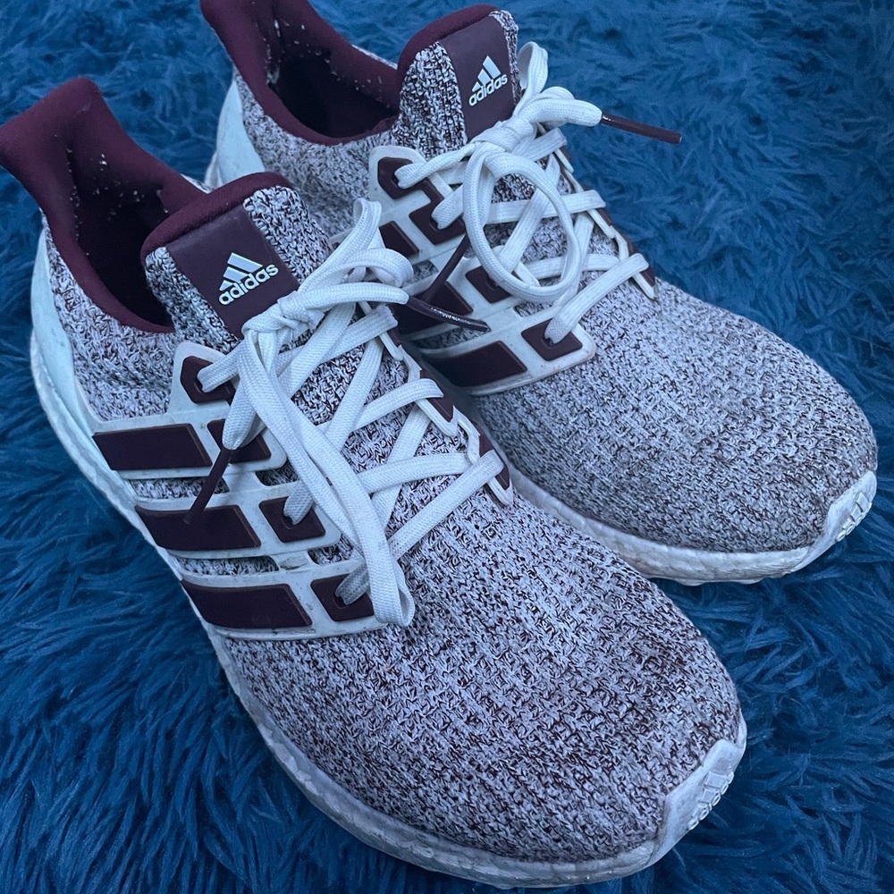 Adidas ultra boost red white used size 8.5